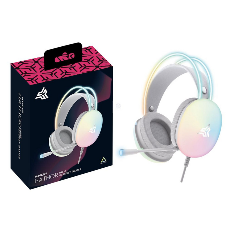 Fone de Ouvido Headset Gamer (USB + P2) iluminação LED