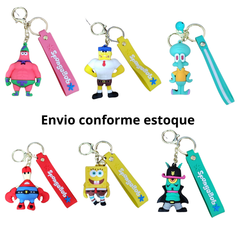 Chaveiro Silicone Novidade Bonitos De Desenhos Animados Bob