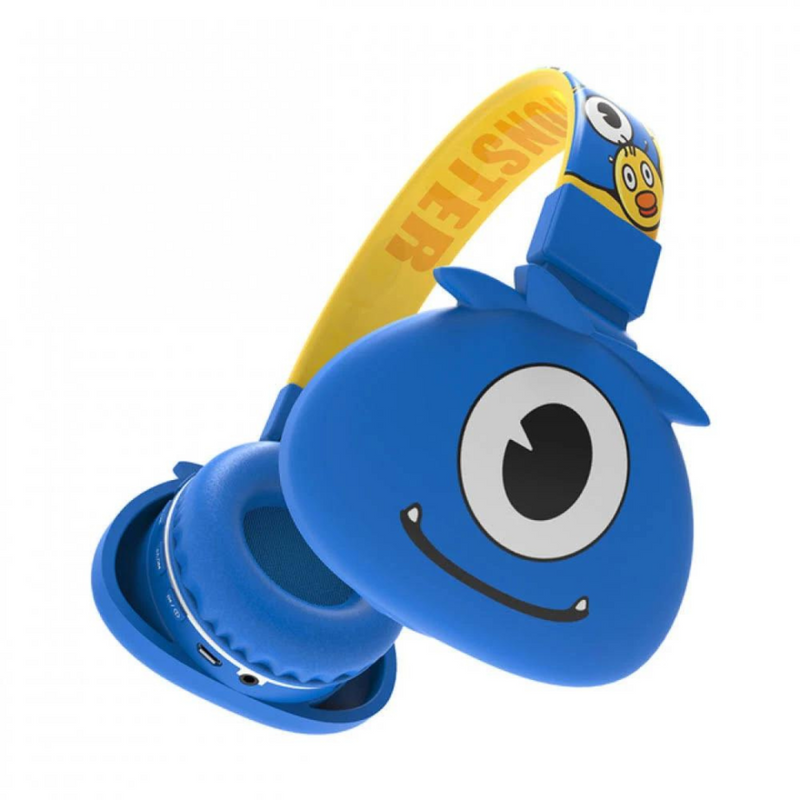 Fone de Ouvido Infantil Bluetooth Sem Fio Com Microfone Jellie Monsters