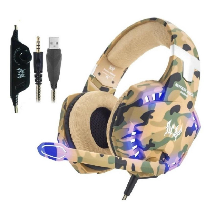 Headset fone gamer  camuflado P2/USB Pc\ps3\ps4\Xbox one\switch\mobile phone