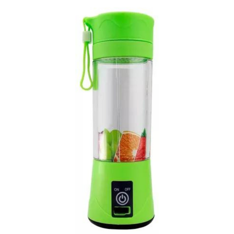 Mini Liquidificador Copo Mixer Elétrico Batedor Shake Frutas 4 Lâminas